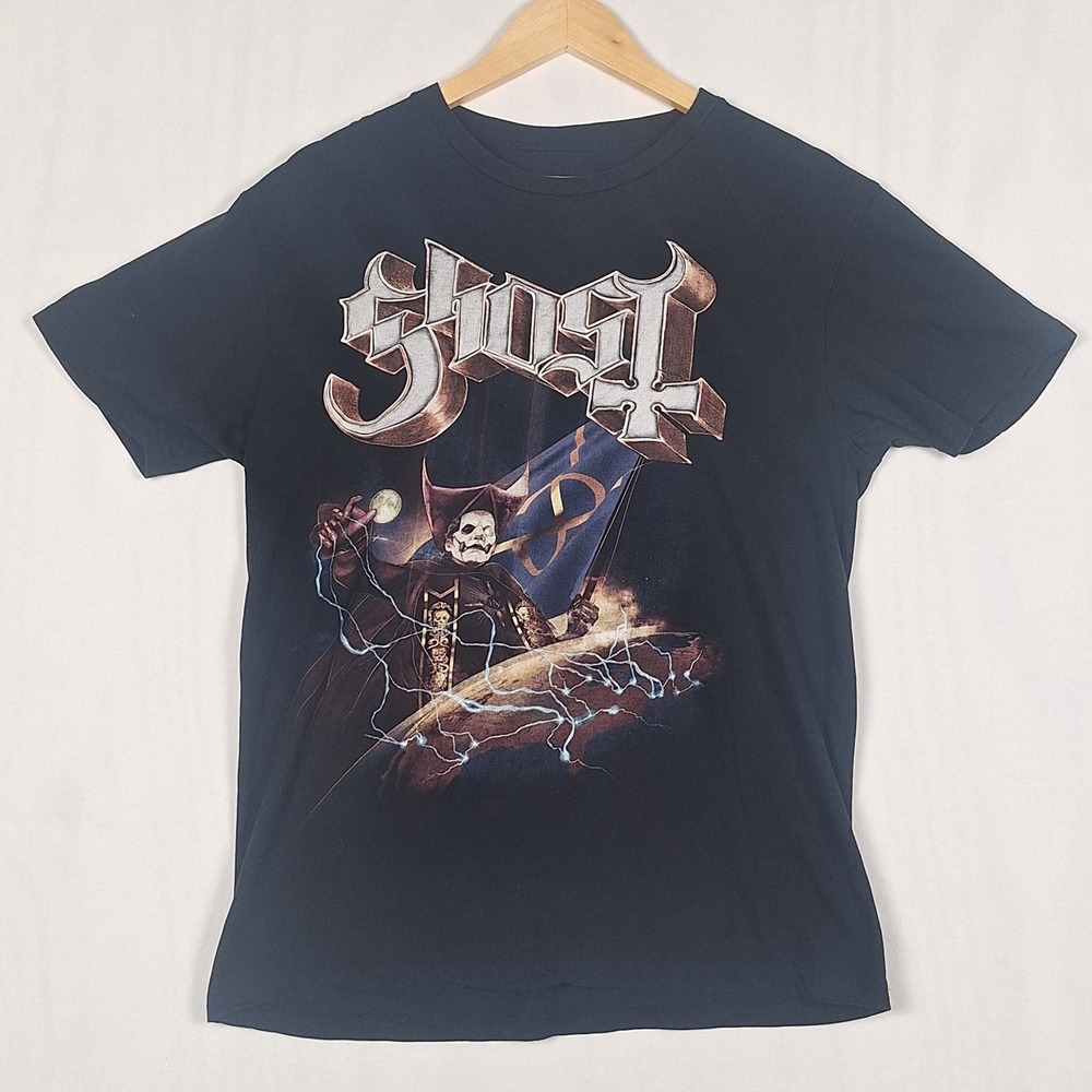 Ghost Band Papa Emeritus IV Graphic T-Shirt Rock Metal Black Medium 100% Cotton